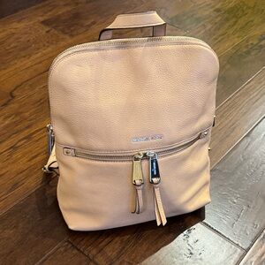 Michael Kors Tan Leather Rhea Backpack